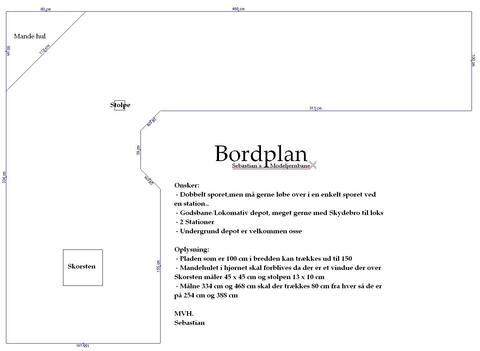 Sebastians Bordplan til tog